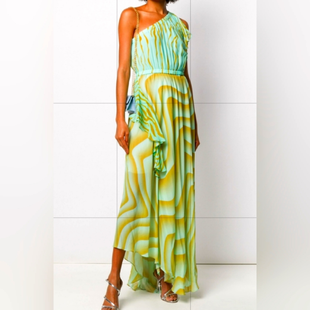Just Cavalli One-shoulder long dress